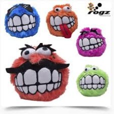 Rogz Fluffy Grinz Ballen - Hondenspeelgoed